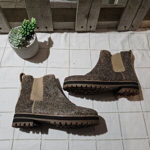 Leopard Print Ankle Boots Madewell Size 7.5